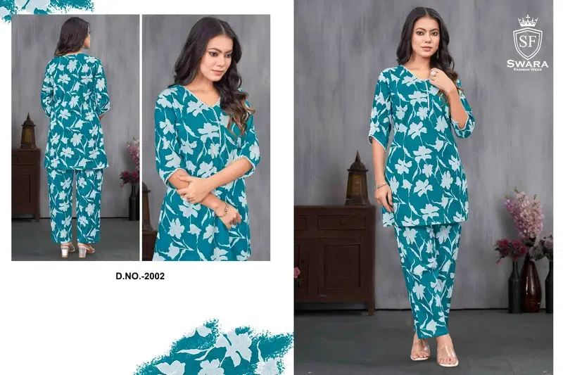 Swara Shree Vol 2 Jaipuri Prints Cambric Cotton Co Ord Set Exporters In India